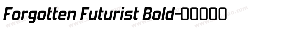 Forgotten Futurist Bold字体转换